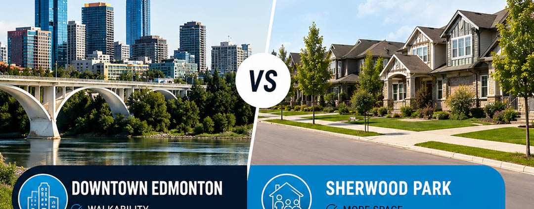 downtown edmonton vs sherwood park real estate